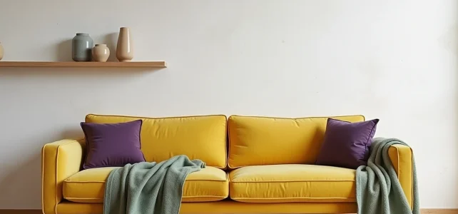 Comment associer une couleur complémentaire au jaune citron dans votre déco intérieure